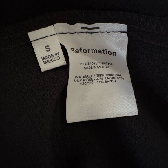 Reformation Sleveless Mini Dress in Black Size Small - Picture 6 of 7